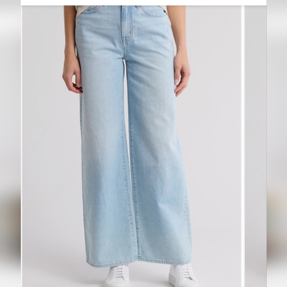 Madewell Denim - Madewell Super Wide Leg Light Blue Jeans